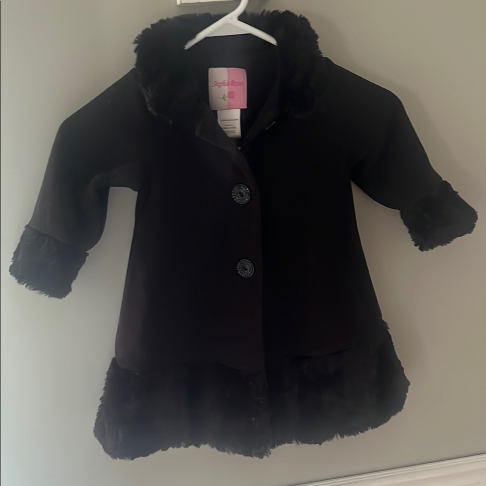 Toddler Black Pea Coat
